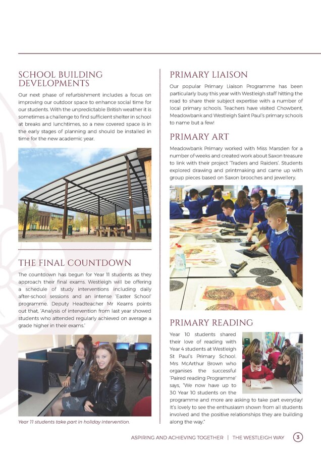 Magazine Spring 2018 | The Westleigh School